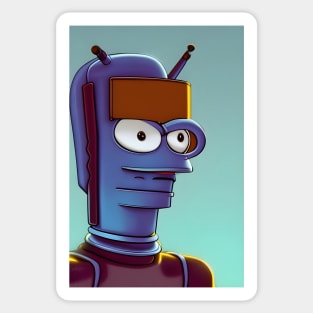 Robot from other planet Sticker